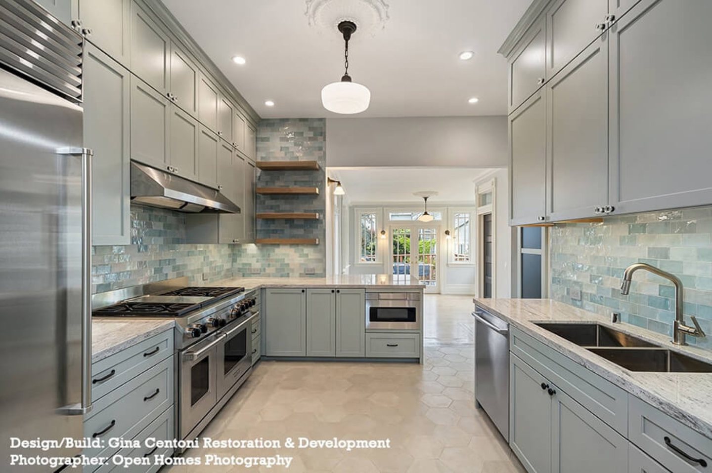 Stone Island & Countertops in a Victorian Kitchen — view 4
