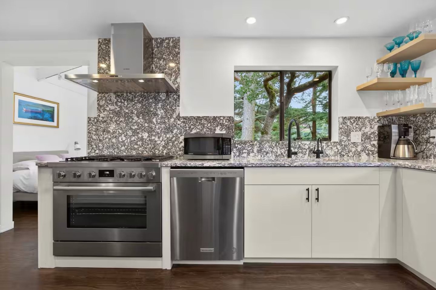 Patterned Kitchen & Shower — view 2