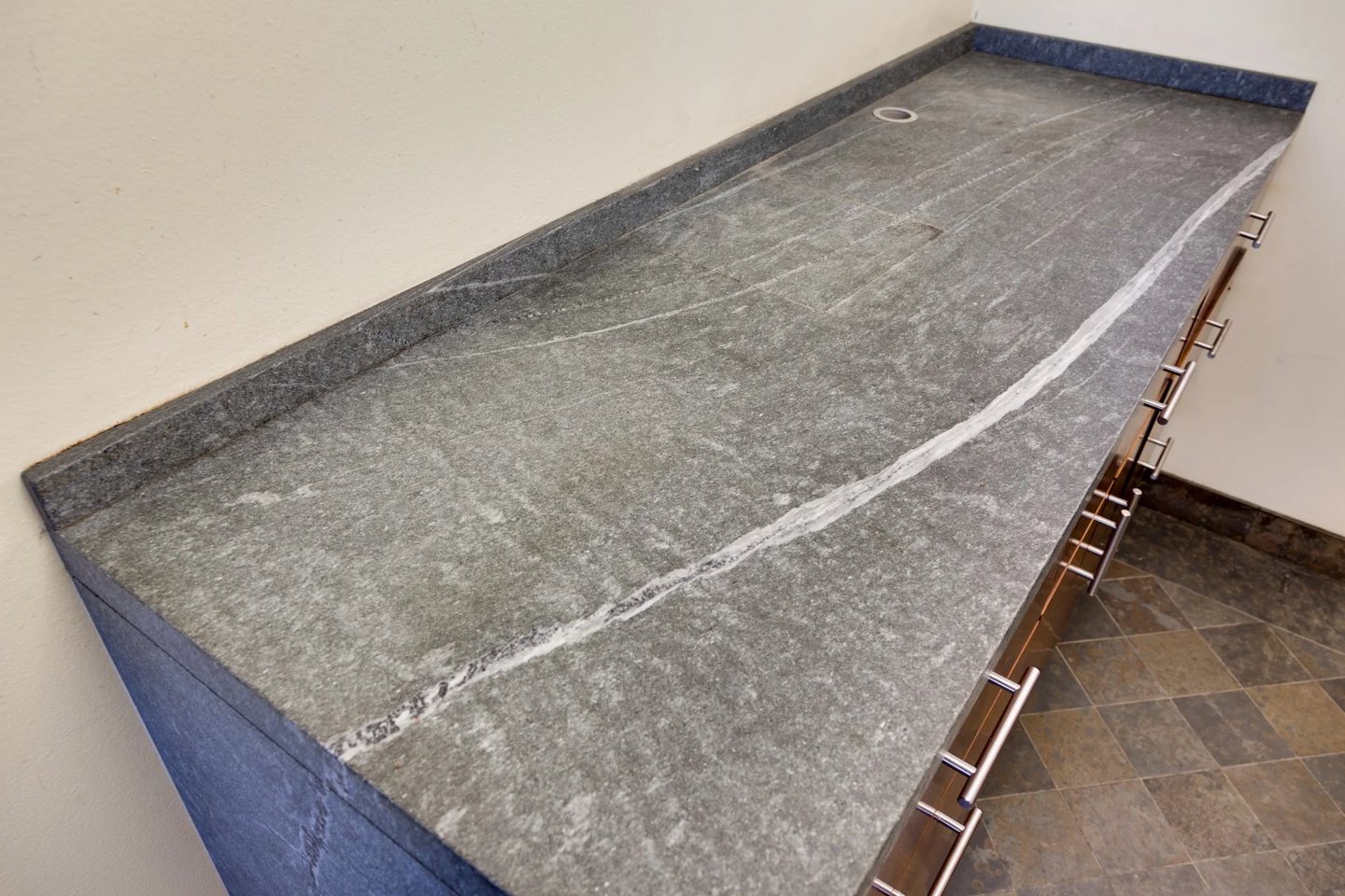 Existing natural-stone surface detail
