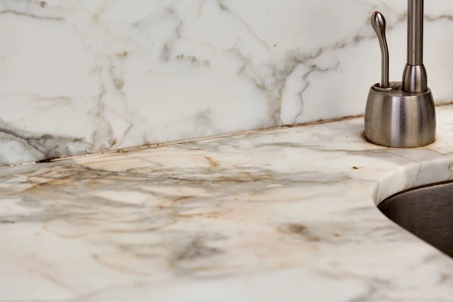 Existing stone surface photographed in room context